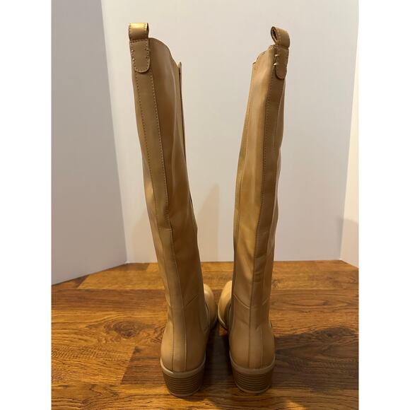 Splendid Women's Andi Faux Leather Riding Boots Beige Size 8.5M NWOB - Picture 6 of 15